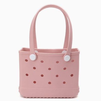 Silicone Matte Rubber tote Bag Waterproof Rubber Tote Handbag Beach Bag For baby kids Eva Silicone Bag 