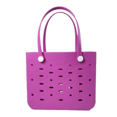 Custom Durable eva Tote Bag Washable Custom Logo Waterproof rubbler tote bags